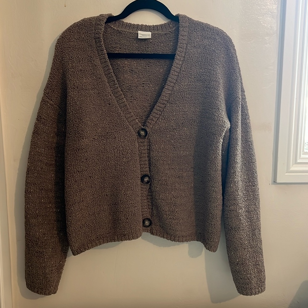 Brown Cardigan.